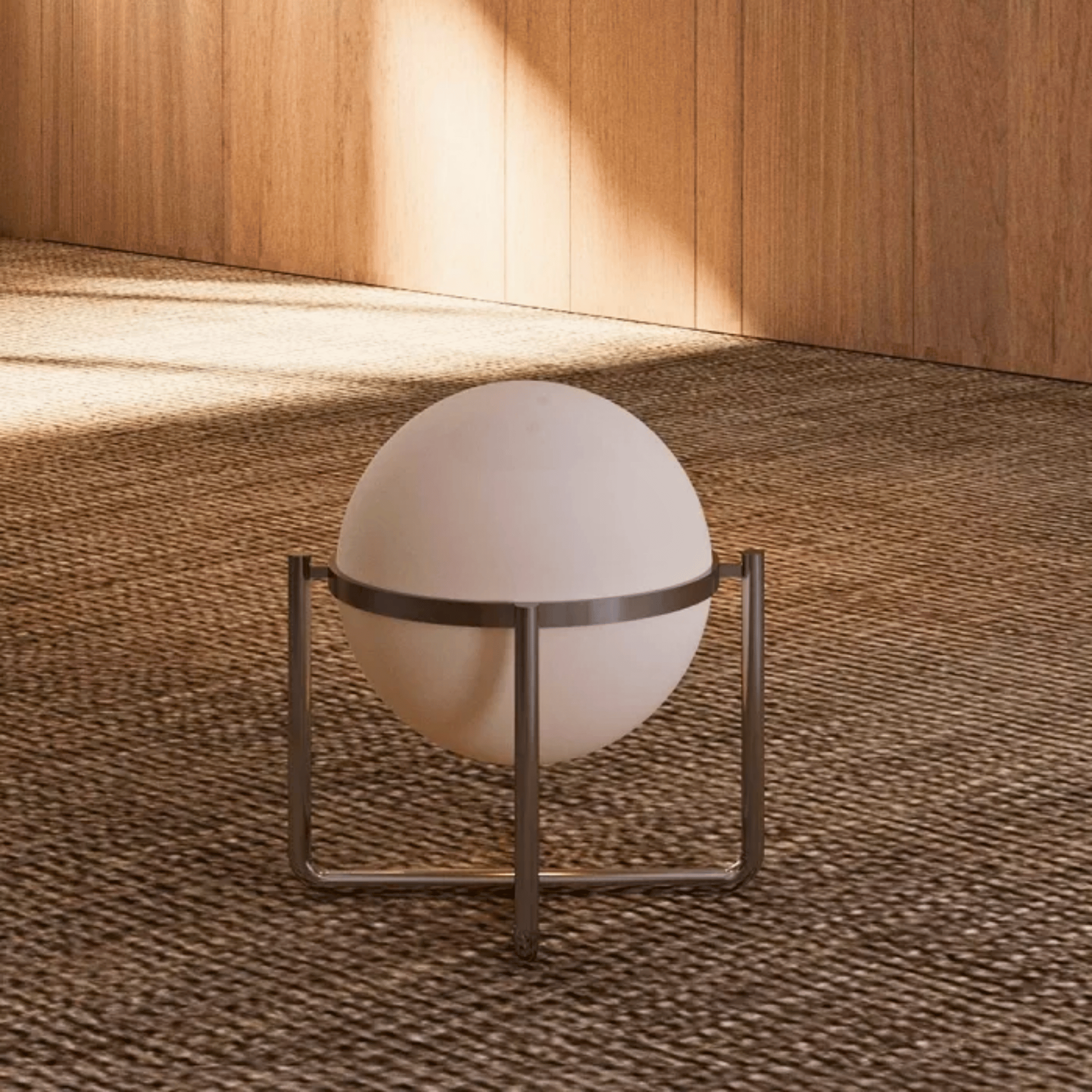 Bauhaus Chrome Globe Floor Lamp — Modern Lighting, Lamps, Kulglod Acrylic