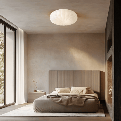 Translation missing: en.Kupa Sculptural Cream Flush Mount LED Ceiling Light, Fixtures
