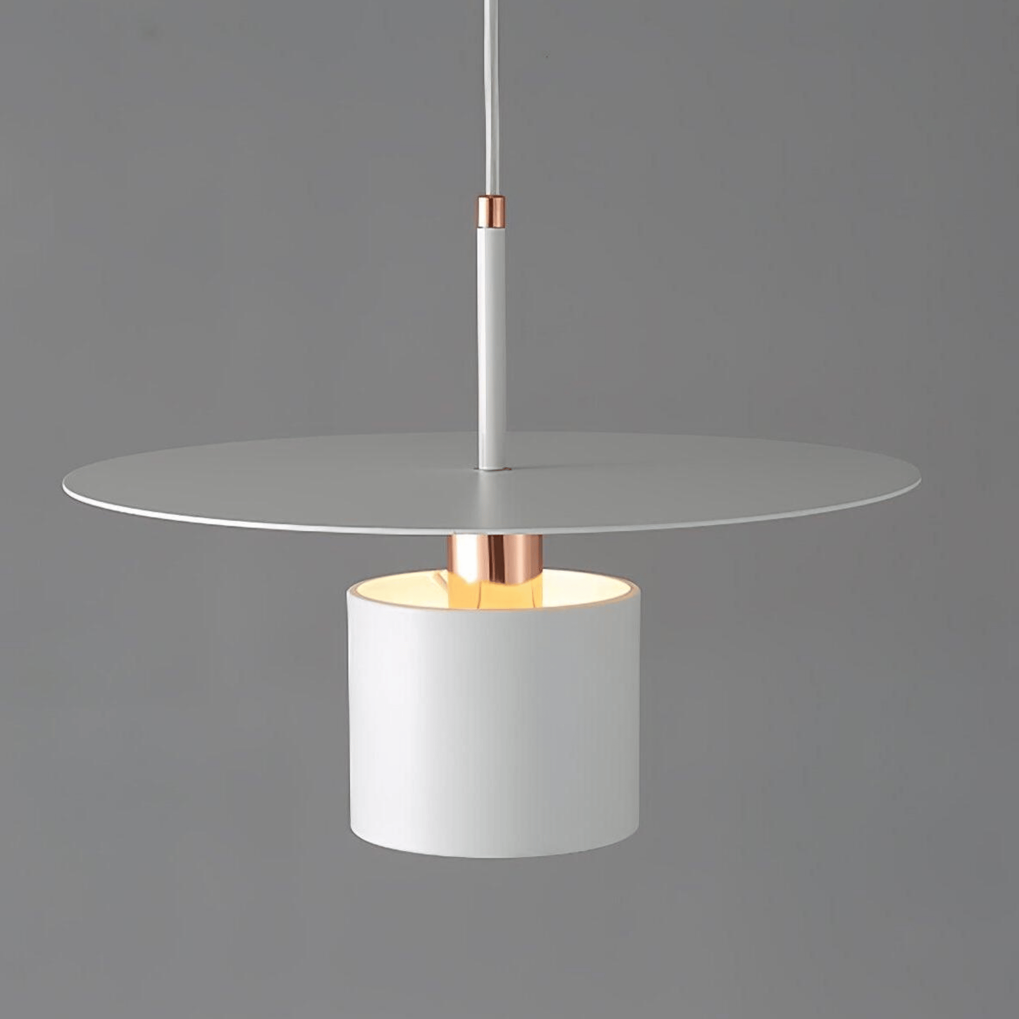 Nordic Iron Pendant Light — Scandinavian Home Decor, White, Ceiling Fixtures, Kvella Minimalist