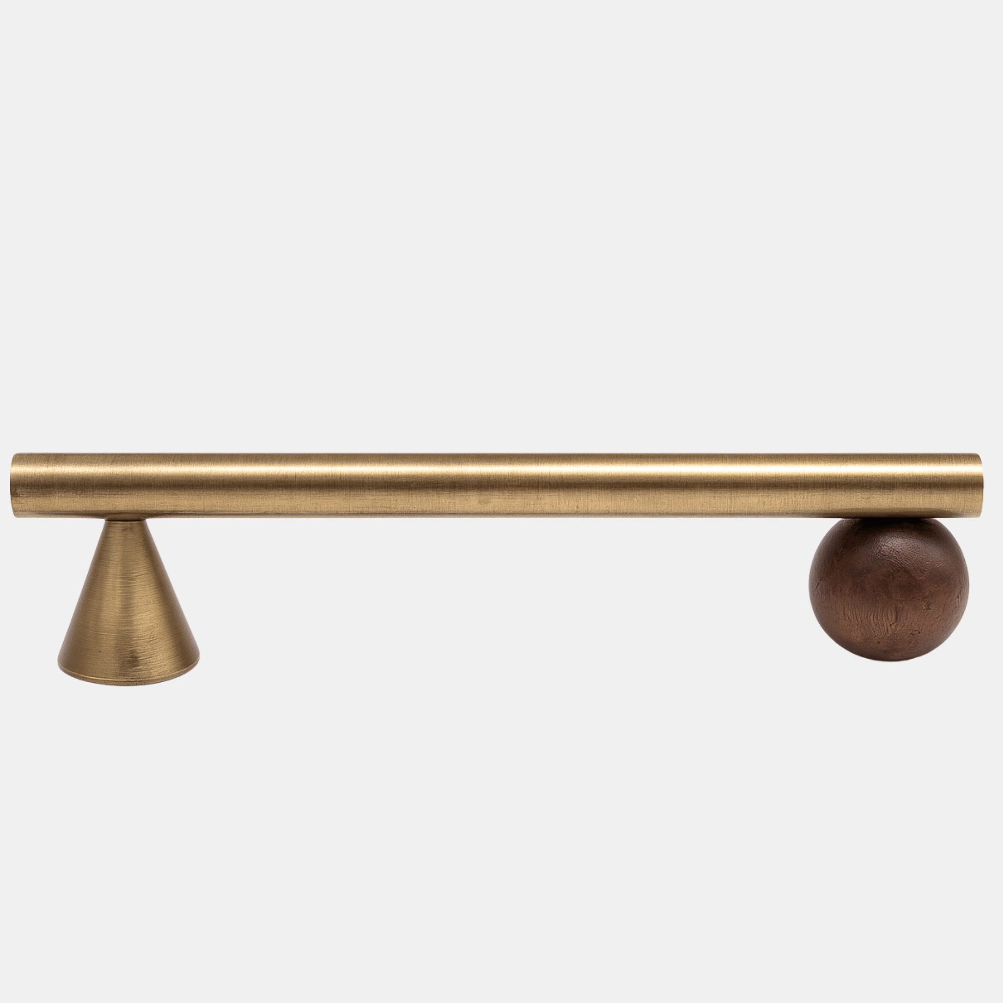 Brass Walnut Cabinet Pull Handles — Nordic Style, Knobs &, Kvista