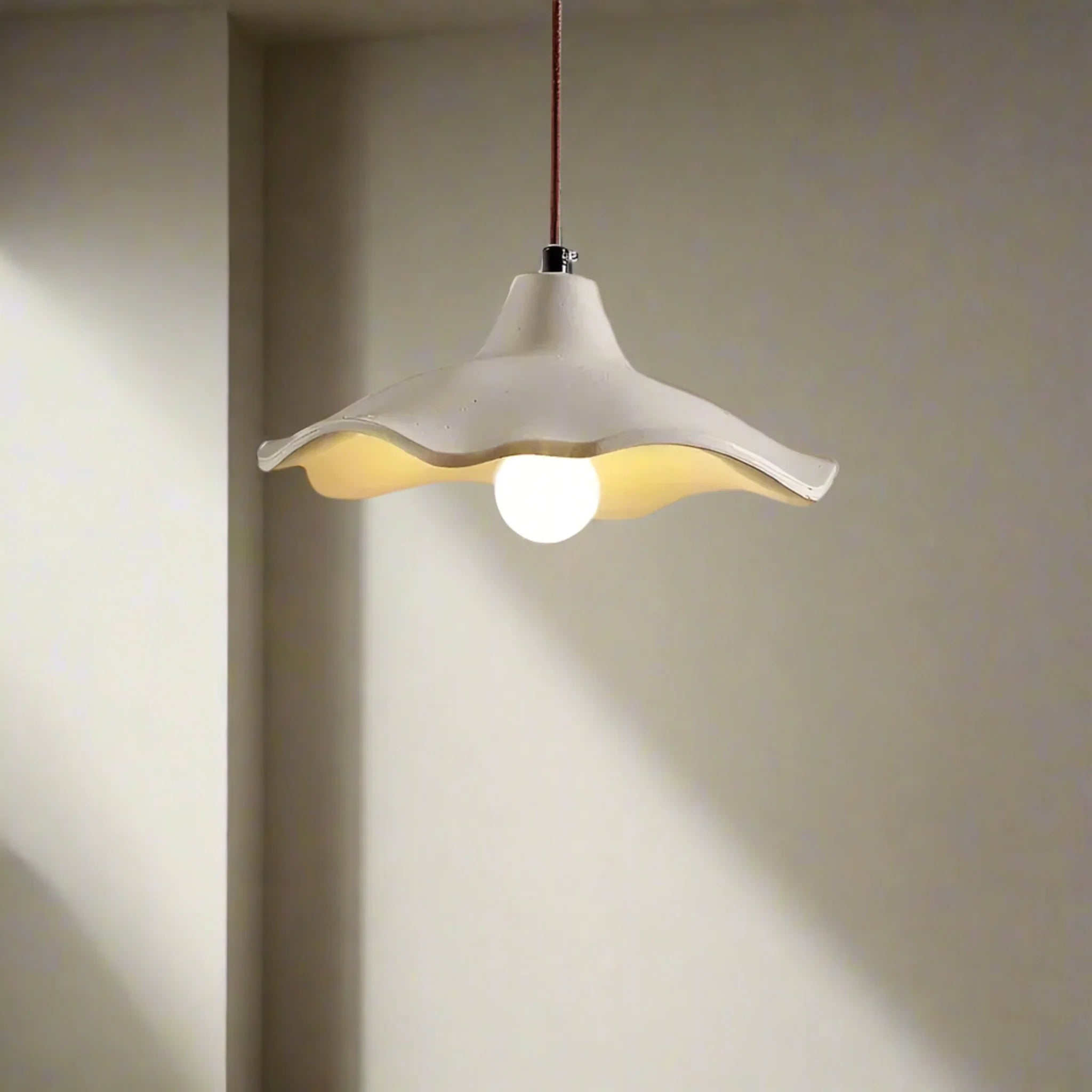 White Lotus Pendant Light — Minimalist LED Fixture, 9.8’’, Ceiling Fixtures, Lilja