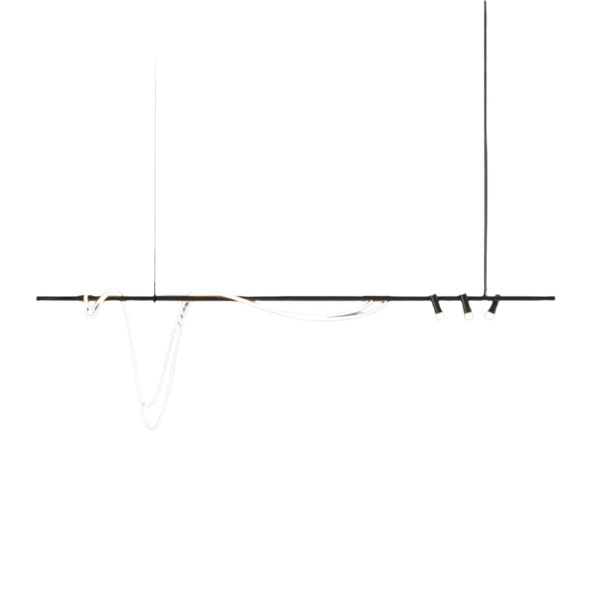 Linne Dimmable Linear LED Suspension Pendant Light, Ceiling Fixtures