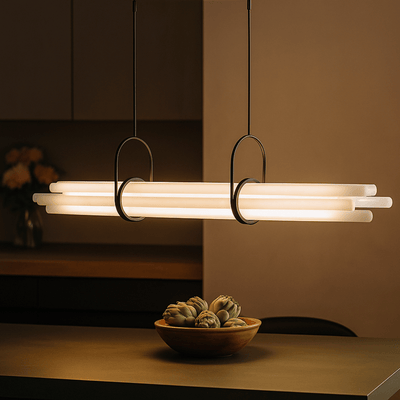 Linne Linear Pendant Light — Nordic Aluminum LED, Ceiling Fixtures, Modern