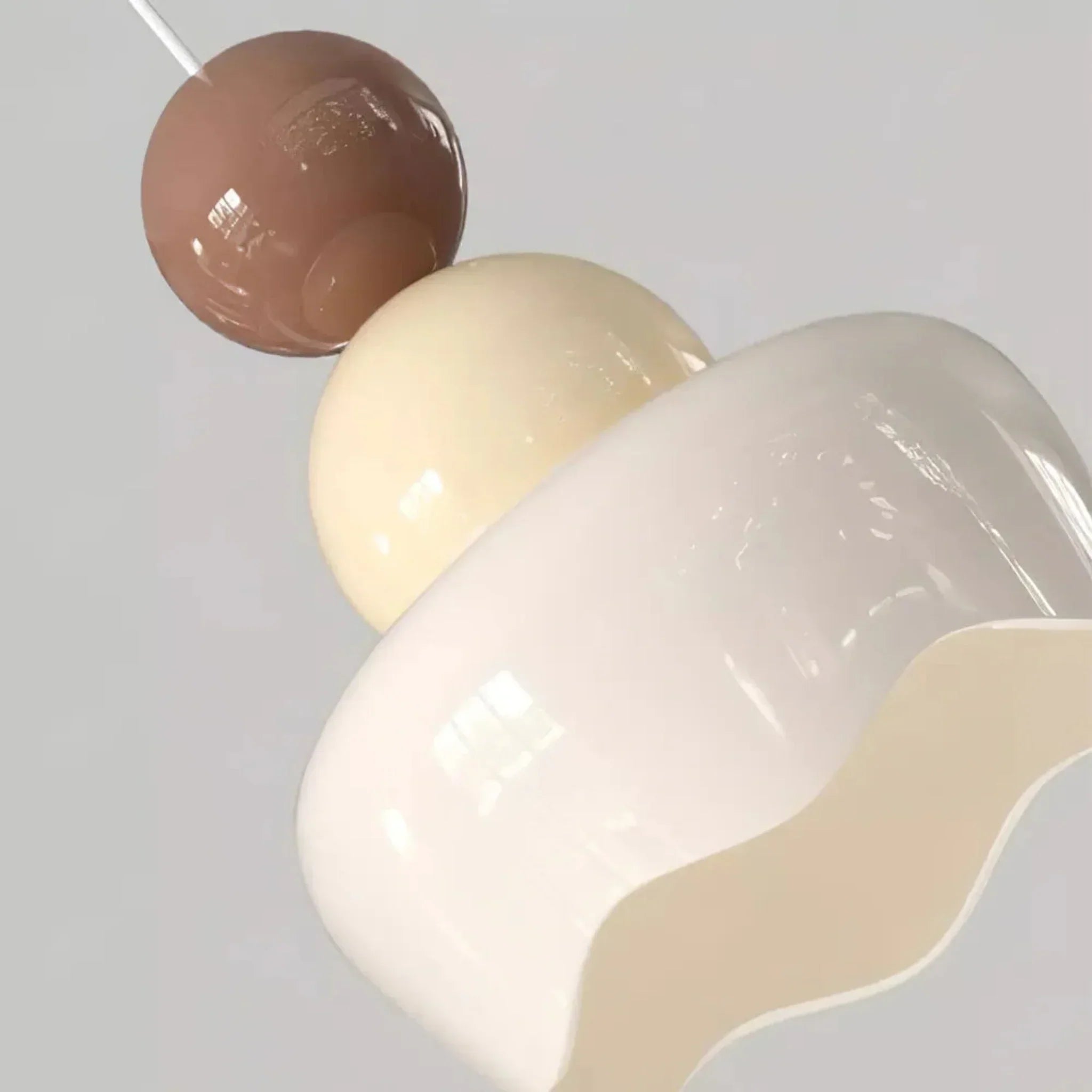 Cream Resin Glass Pendant Light for Bedroom Decor, Creme / Tricolor dimming, Ceiling Fixtures, Ljuva