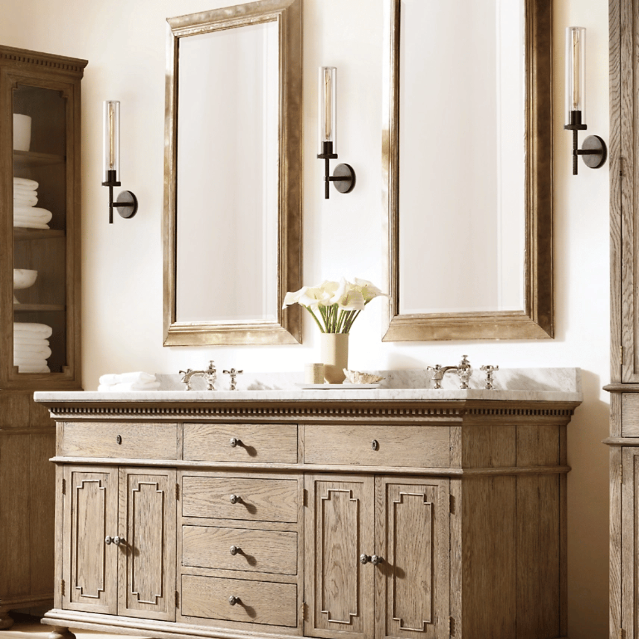 Modern Brass Crystal Wall Sconce - Warm 3000K Glow, Gold, Light Fixtures, Lyseld