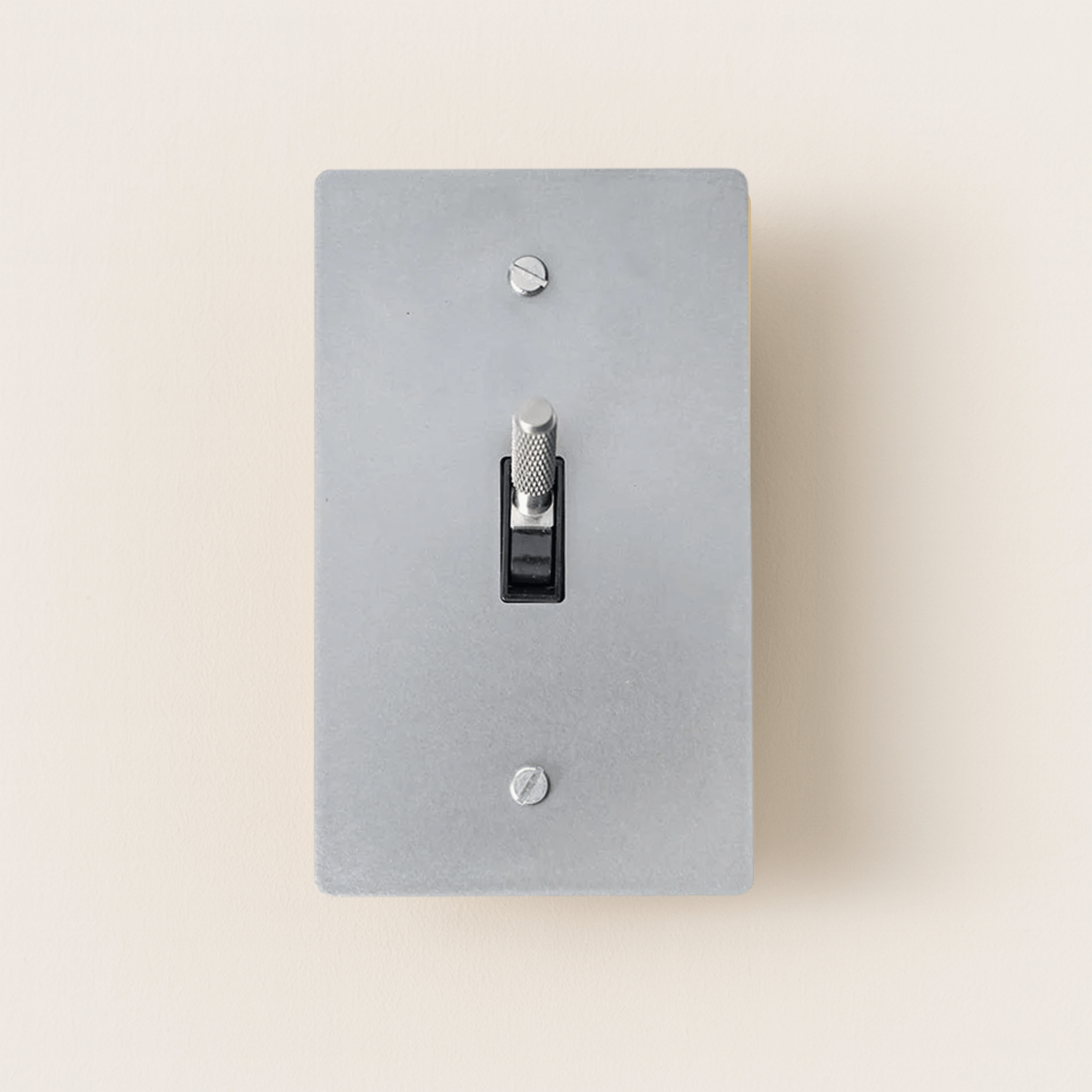 Luxury Silver Brass Toggle Switch Panel UL Listed, 1TOGGLE, Single-Pole Switches, Lysvakt Certified