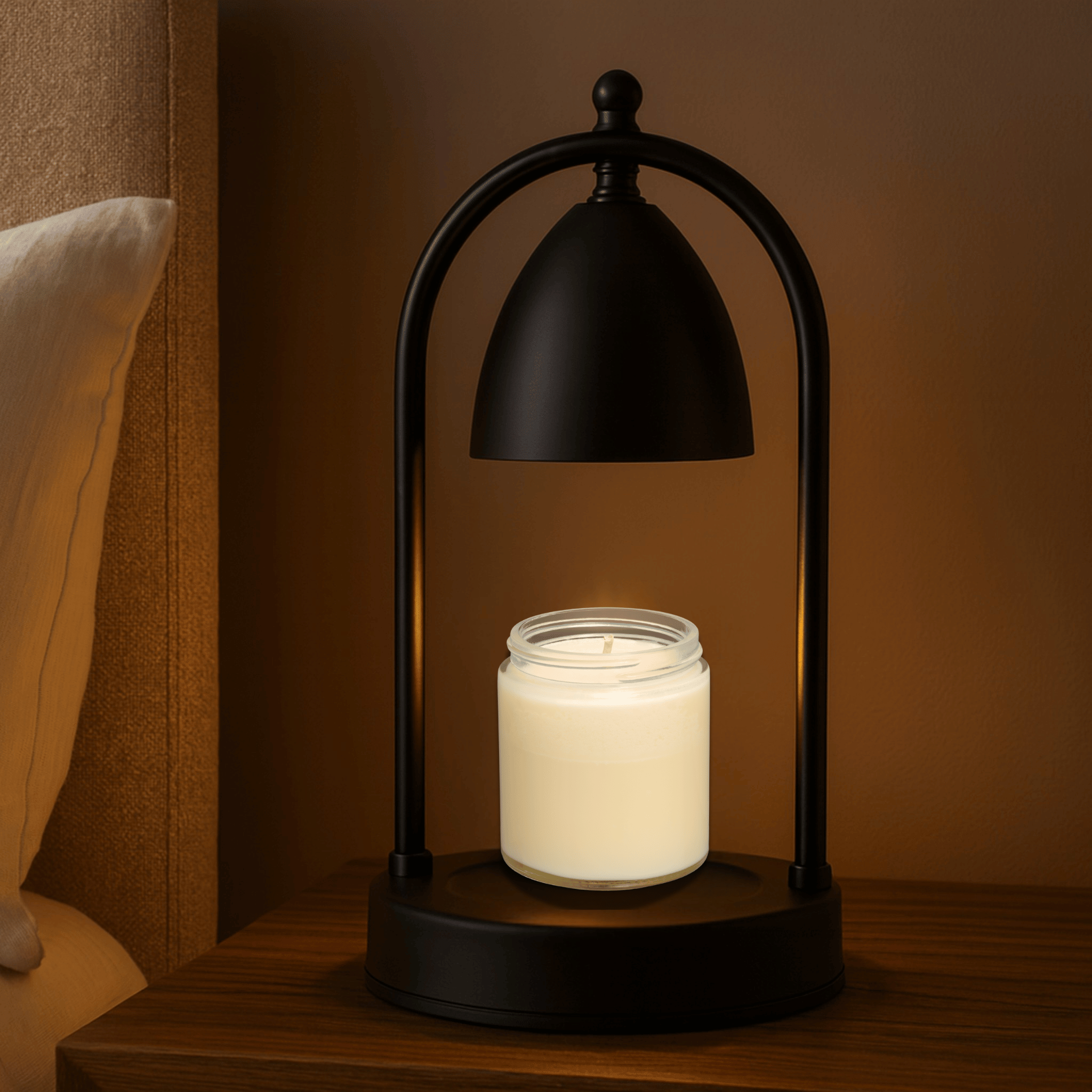 Nordic Glass Candle Warmer Lamp with Timer Control, Table Lamps, Lysvarm