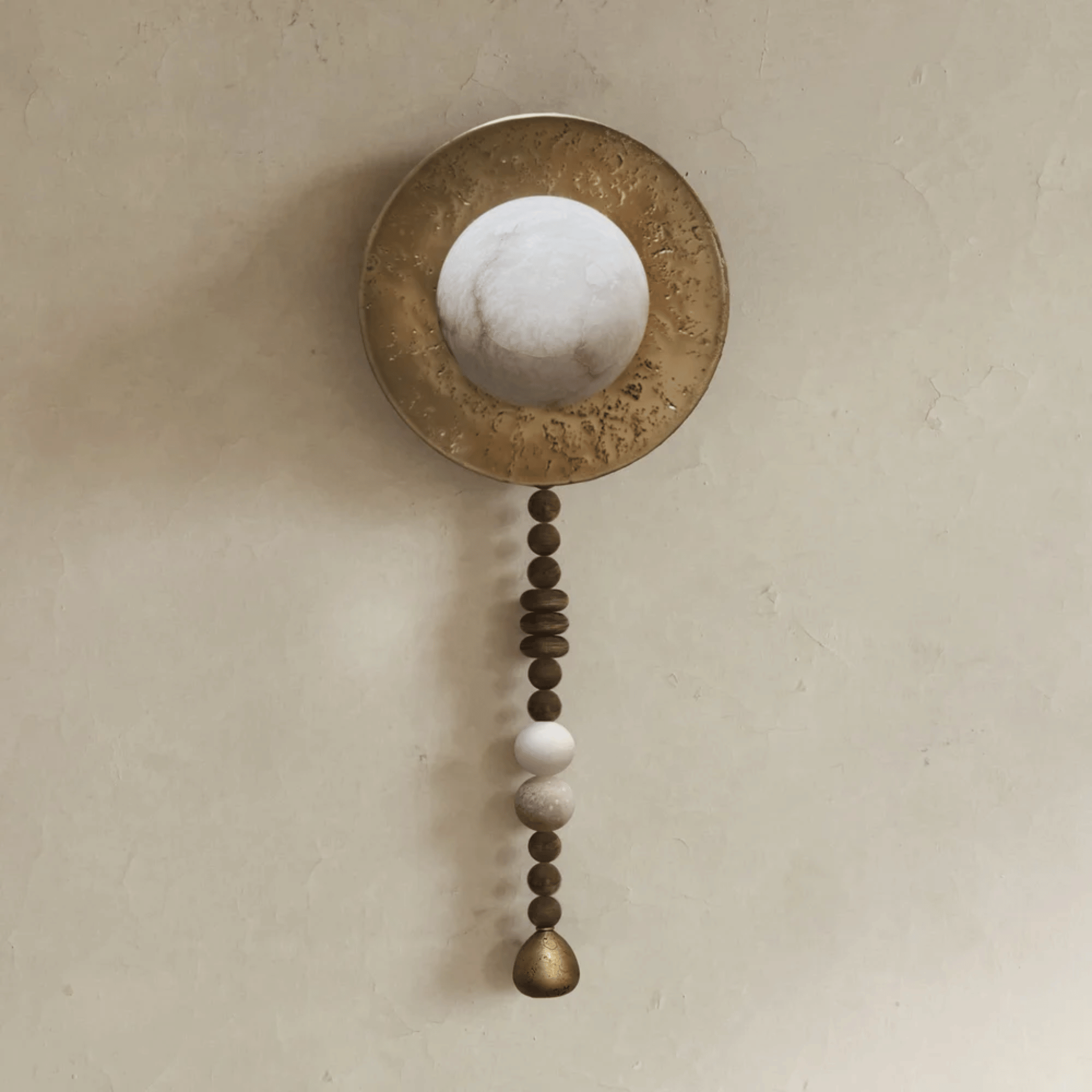 Marble Wood Wall Sconce - Retro Art Deco LED Light, Fixtures, Marved