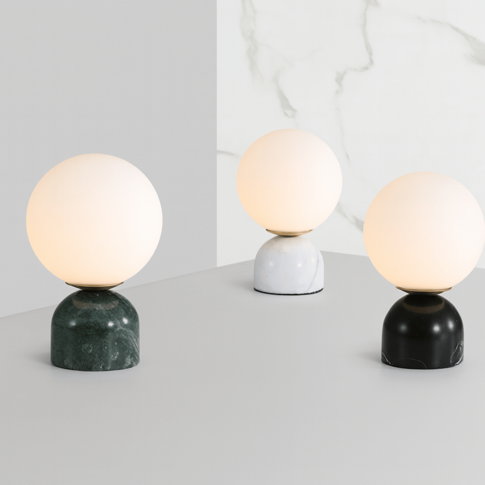 Marvei Marble Globe Table Lamp Warm Ambient Light, Lamps, Nordic Minimalist