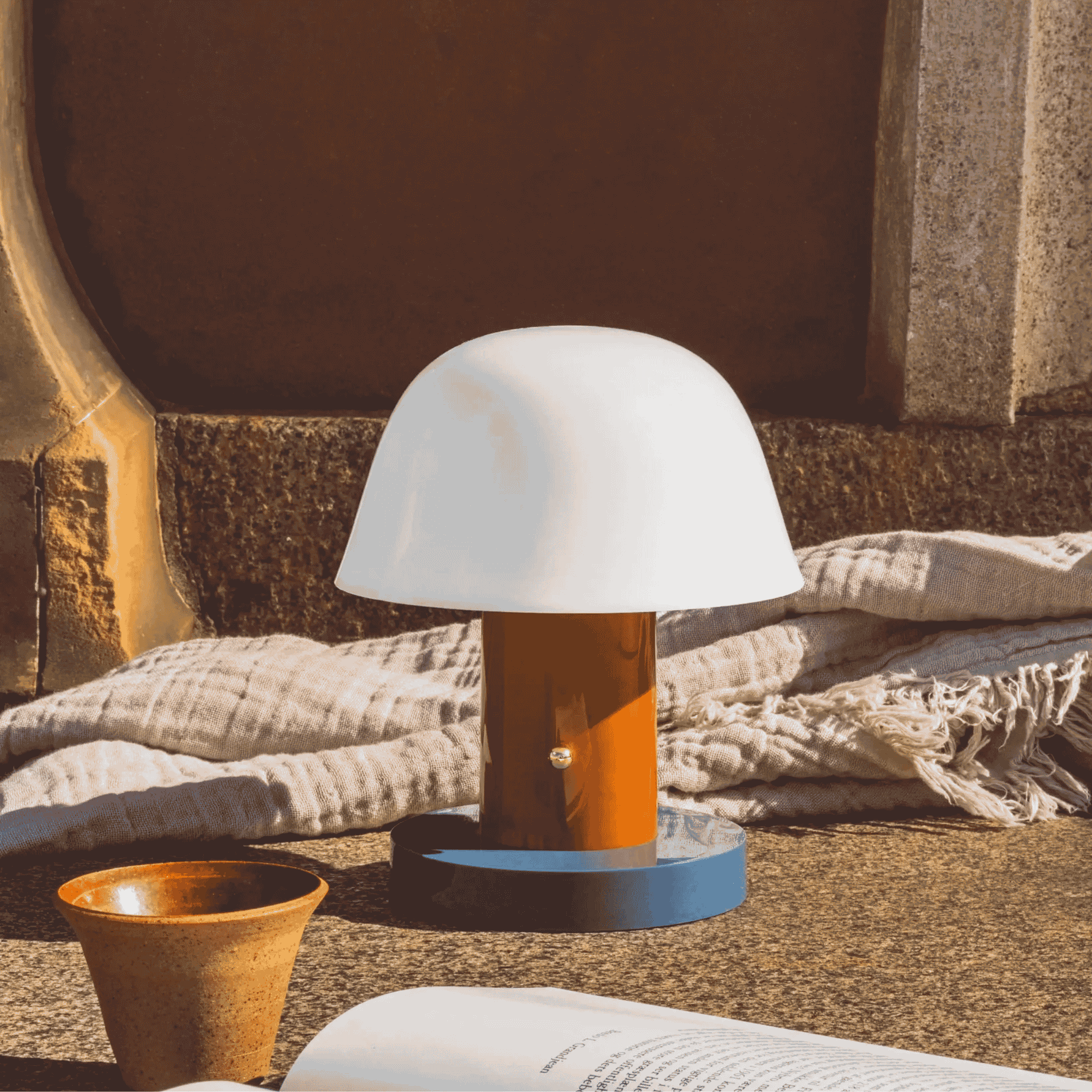 Shop Mykva Dimmable Mushroom LED Table Lamp Nordic, Lamps, USB