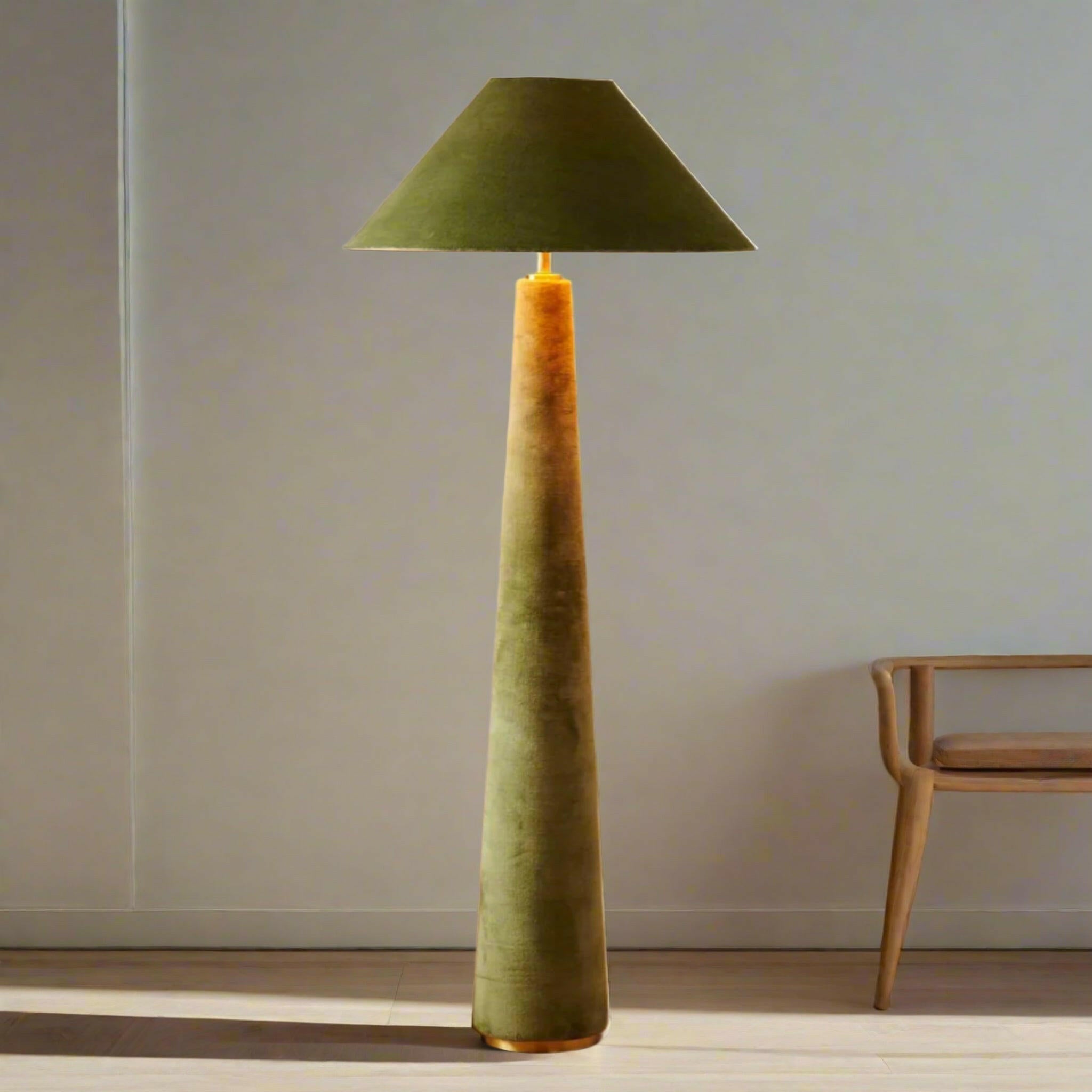 Mysa Velvet Fabric Shade Lamp for Nordic Interiors, Table Lamps, Minimalist