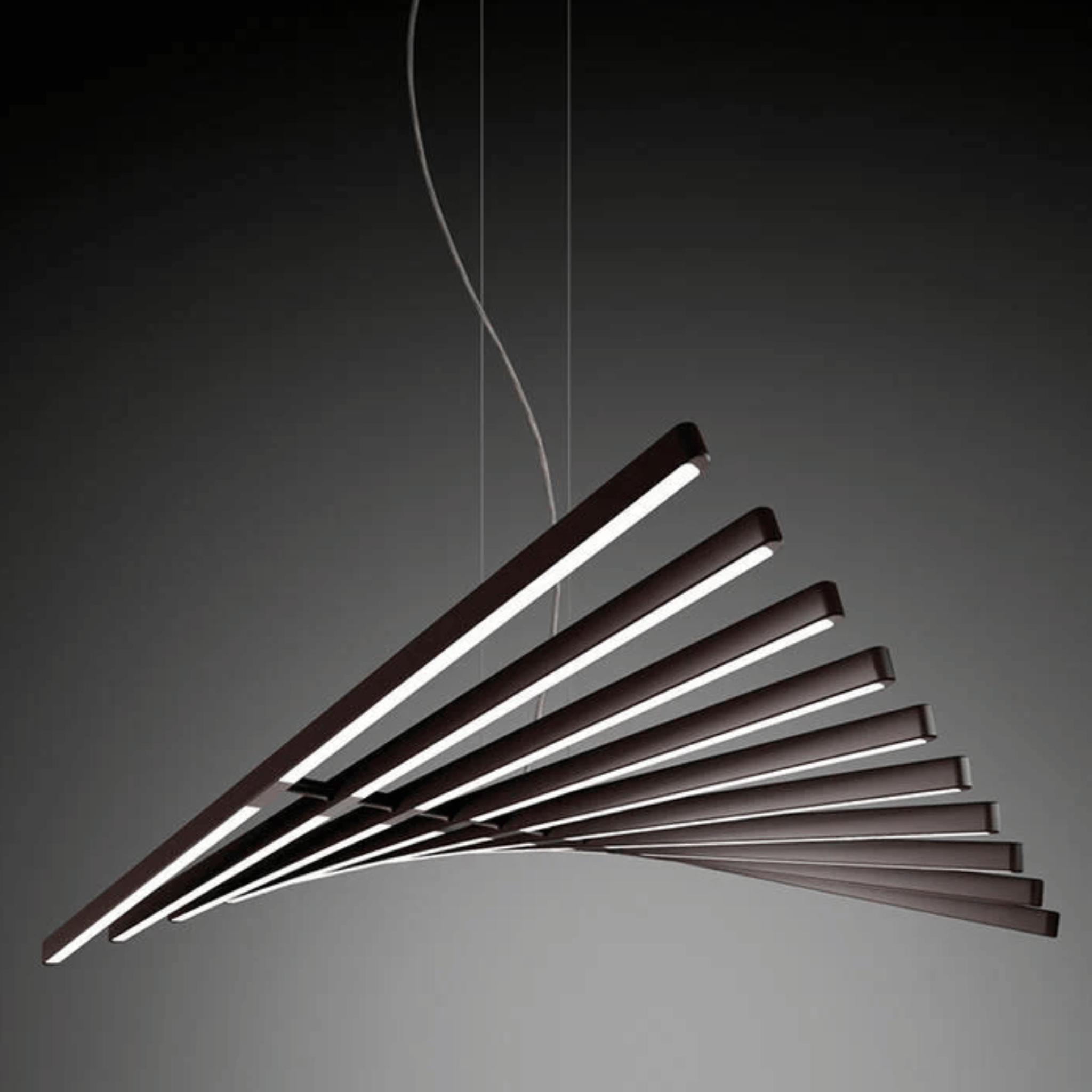 Black Dimmable LED Chandelier | Modern Ceiling Light, Chandeliers, Nattbue