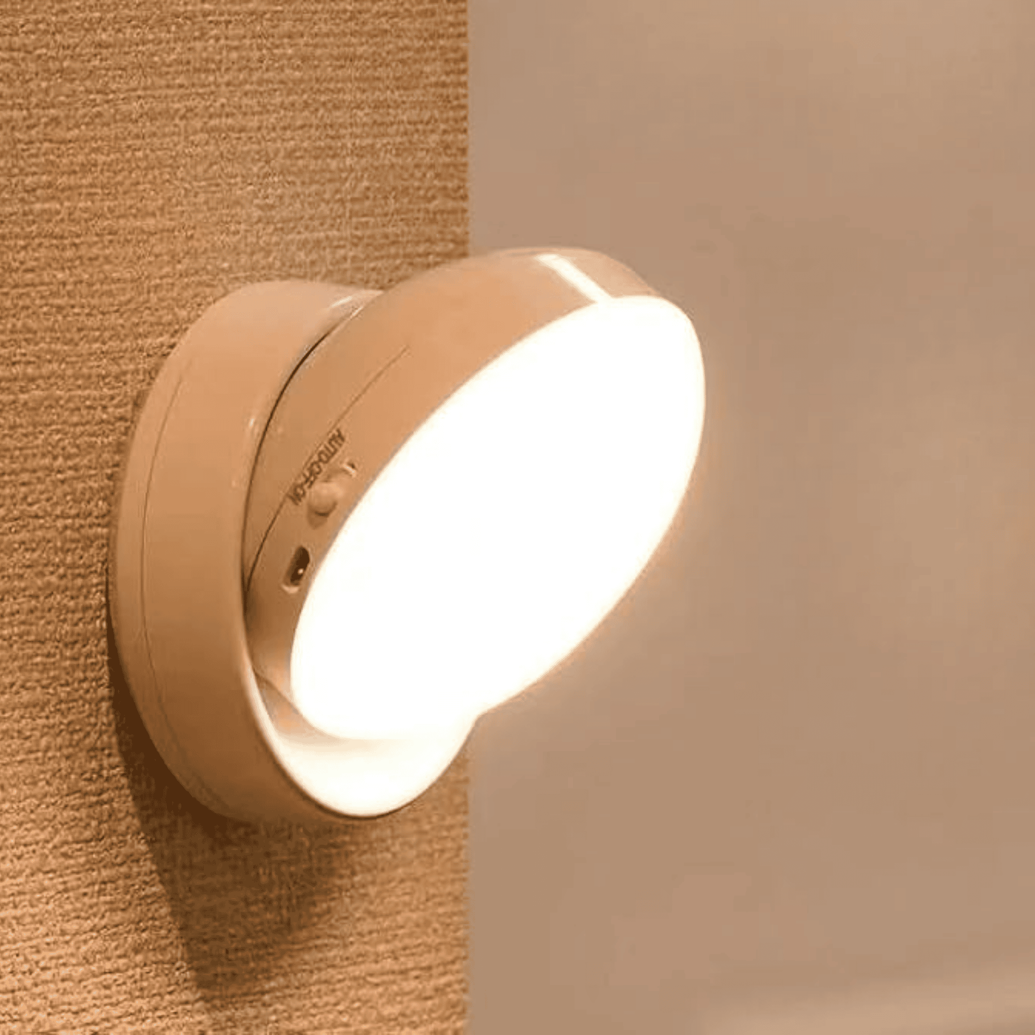 LED Motion Sensor Night Light – Wireless Warm Glow, Wall Fixtures, Nattglo