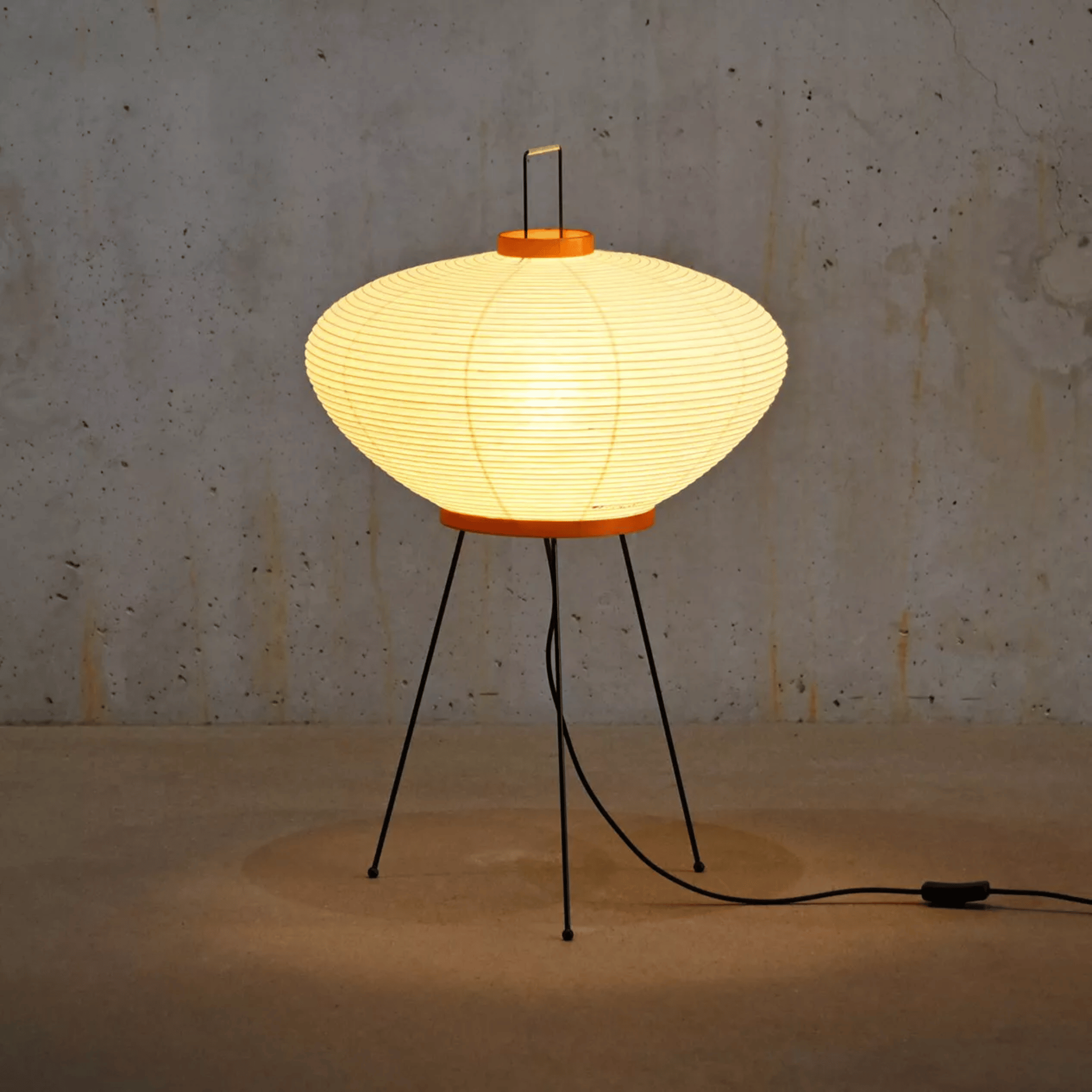 Artisan Rice Paper Floor Lamp for Ambient Light, Lamps, Papira Handcrafted