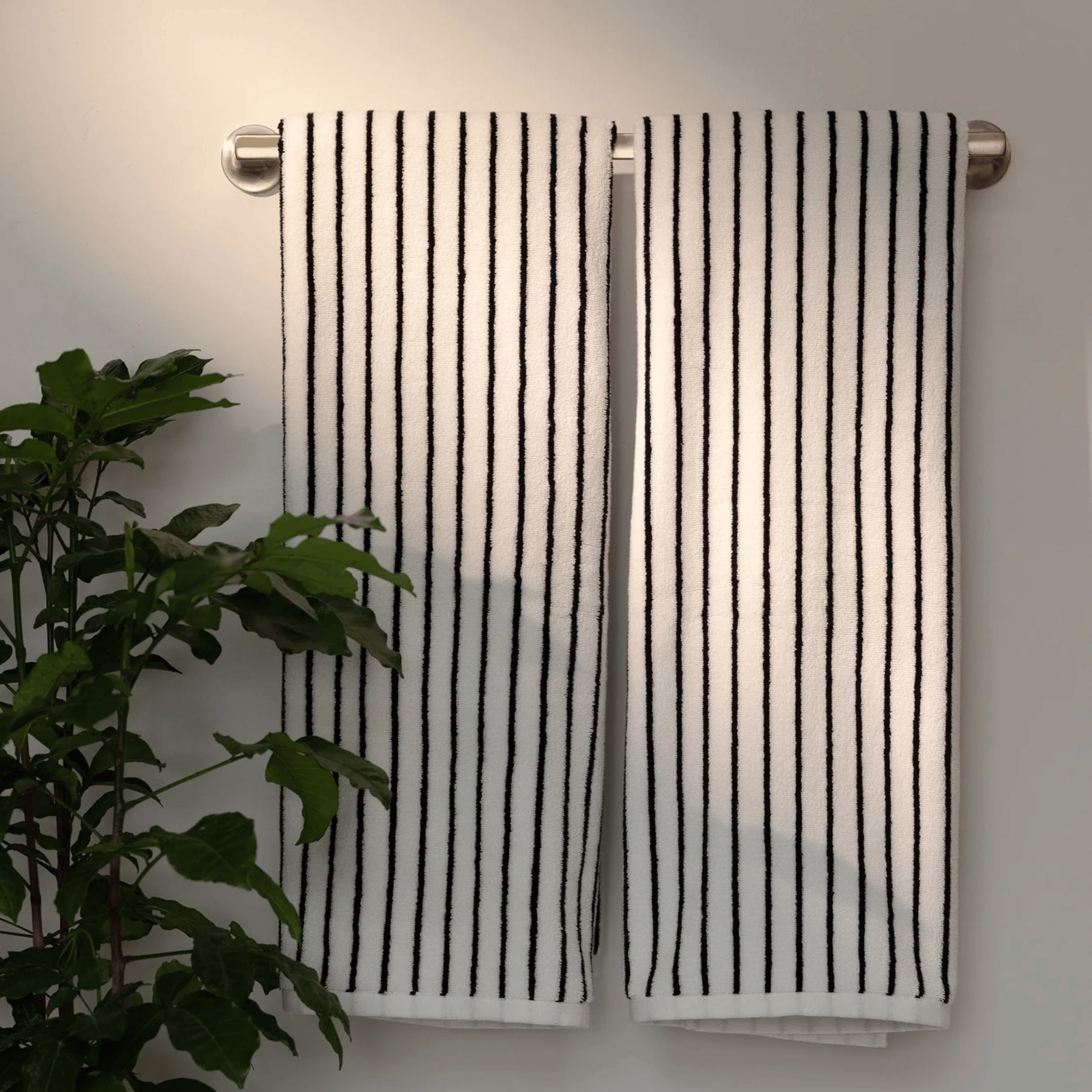 Soft Retro Stripe Cotton Towel — Face & Bath Set, Towels, Randvik Combed Striped
