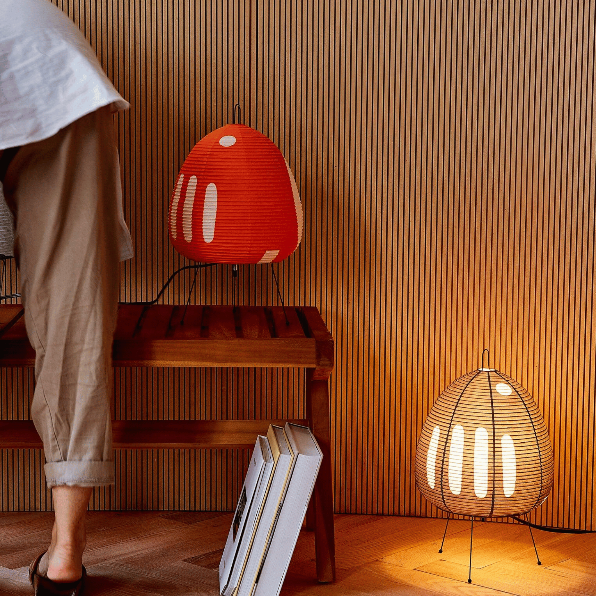 Shiro Rice Paper Lamp Minimalist Ambient LED Decor, Table Lamps, Nordic