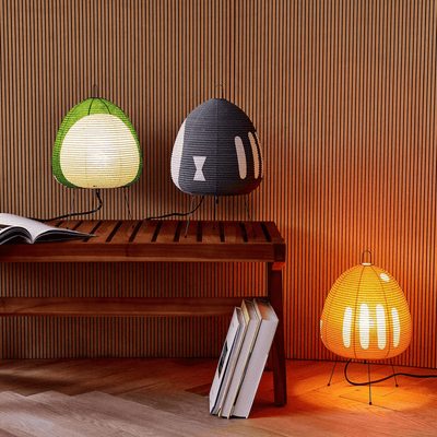 Shiro Rice Paper Lamp Minimalist Ambient LED Decor, Table Lamps, Nordic
