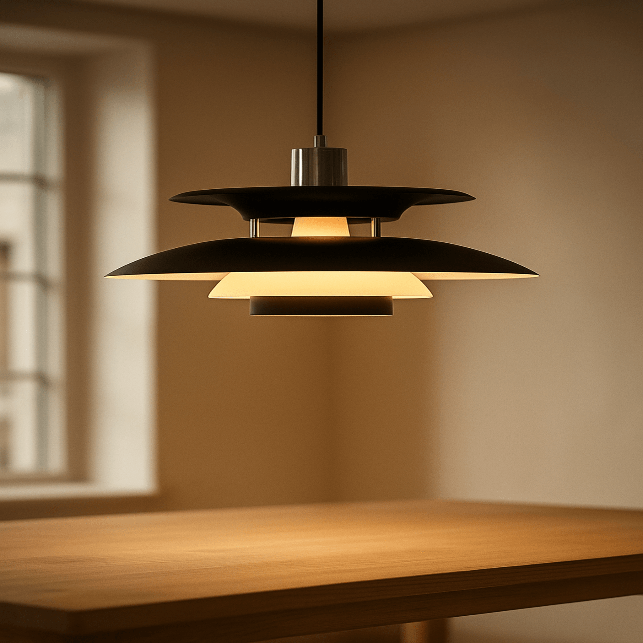 Danish UFO Pendant Light Modern Scandinavian Style, Grey, Ceiling Fixtures, Skive Metal Colorful