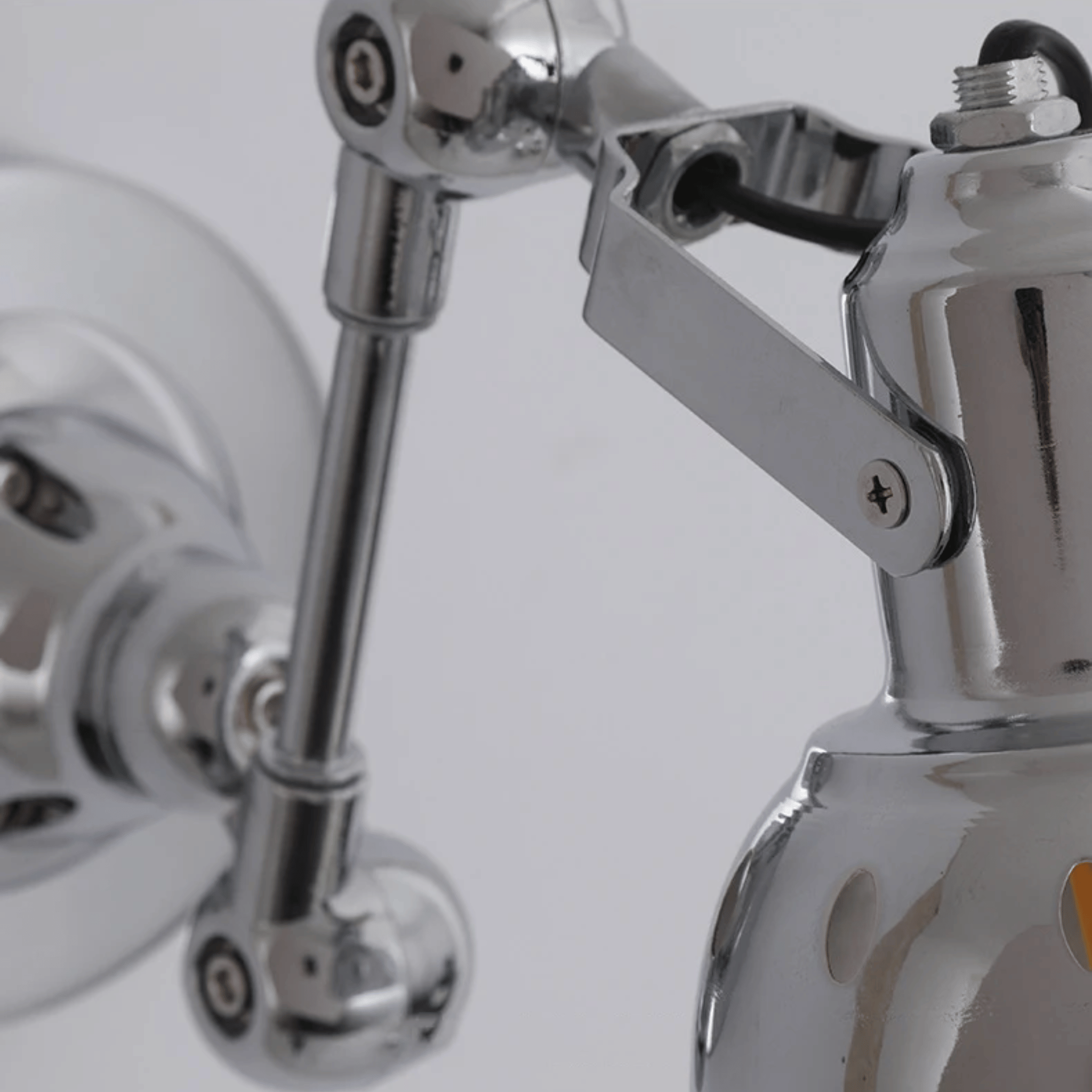 Adjustable Silver Industrial Wall Light - Skonne, Fixtures, Skjold Lamp