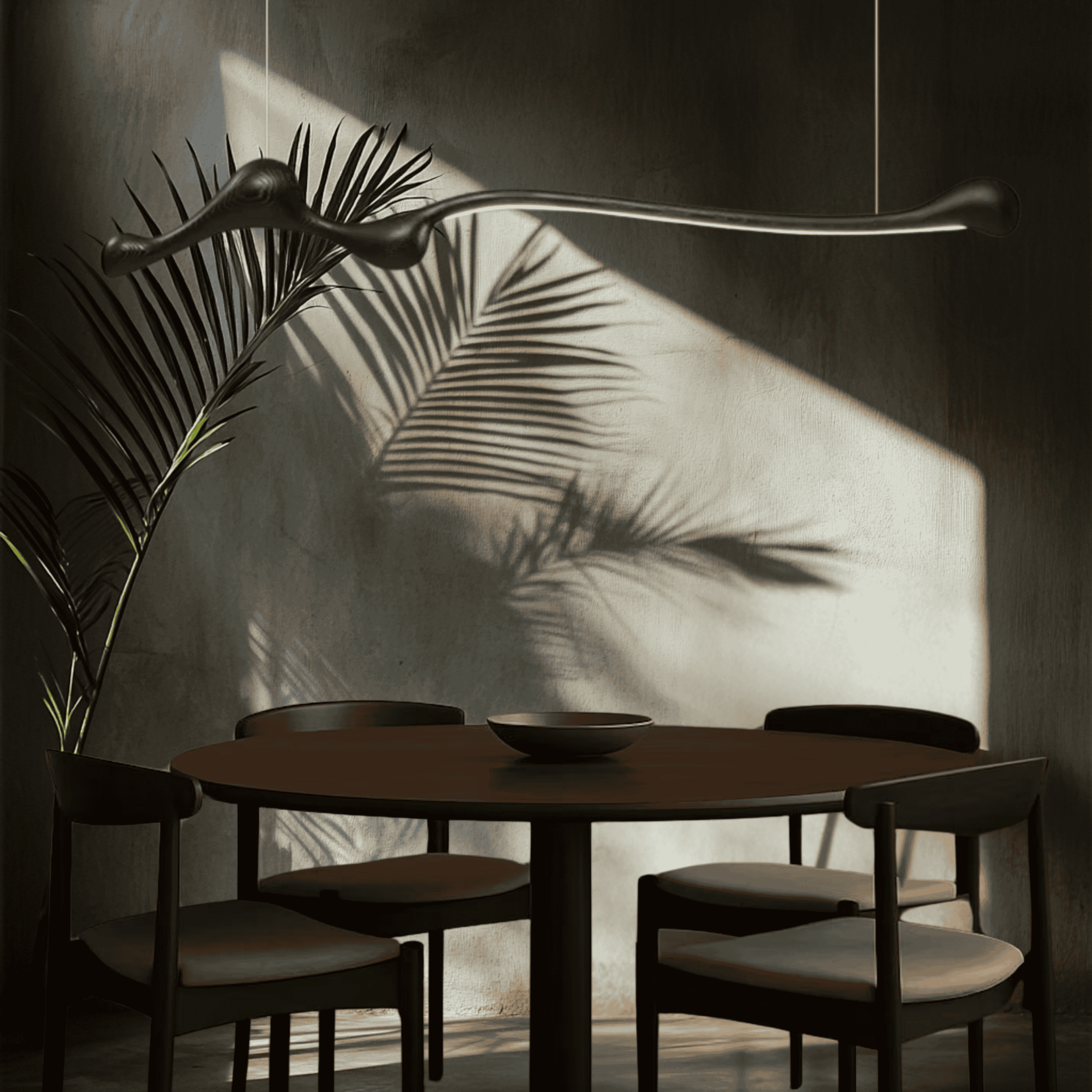 Skoglyn Ash Wood Dimmable Linear Pendant Light, Ceiling Fixtures