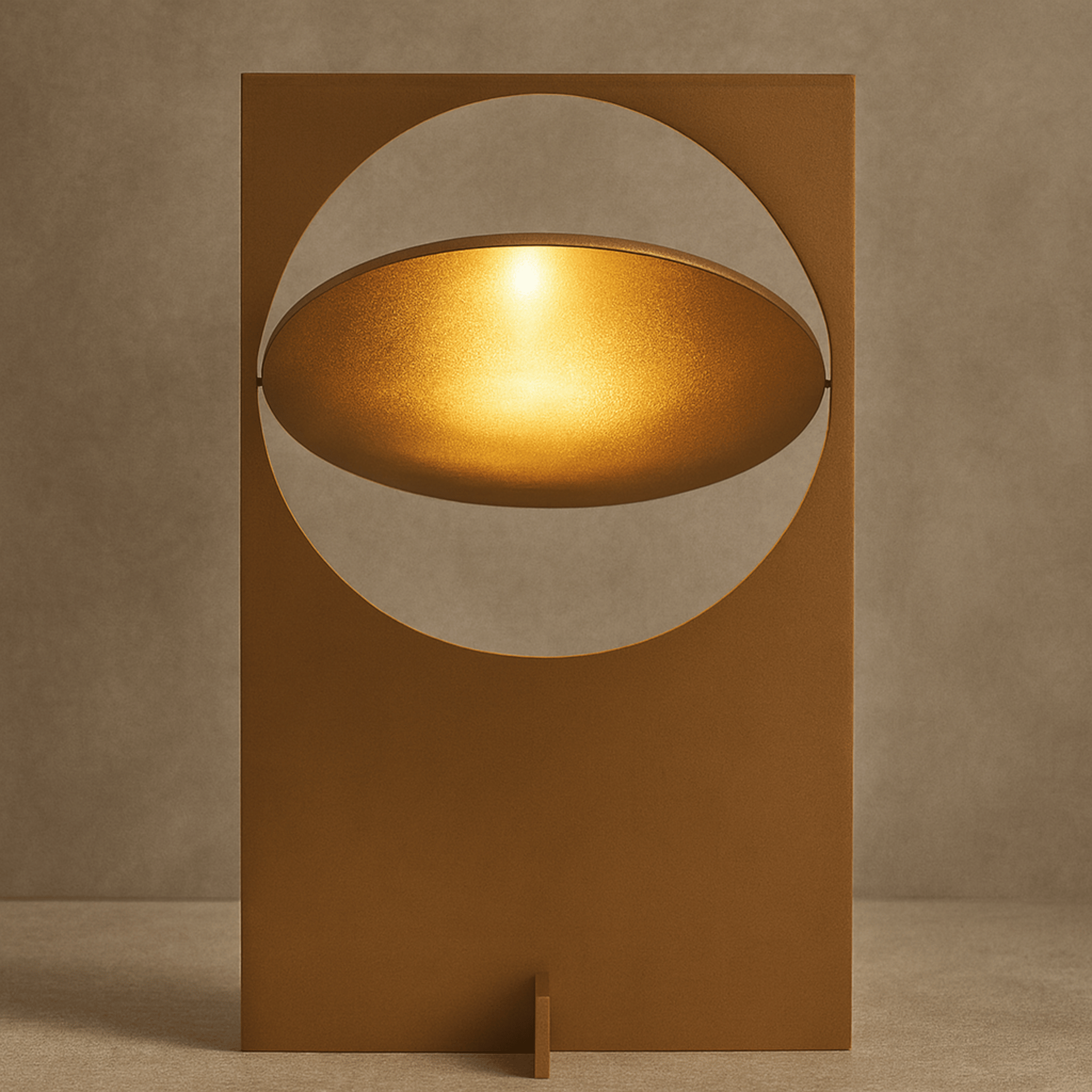Gold Sunset Table Lamp — Modern Sculptural Design, Lamps, Solglod