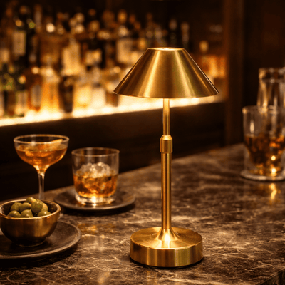 Solra Rechargeable Cordless Touch-Dimming LED Lamp, Table Lamps, Telescopic Dimmable
