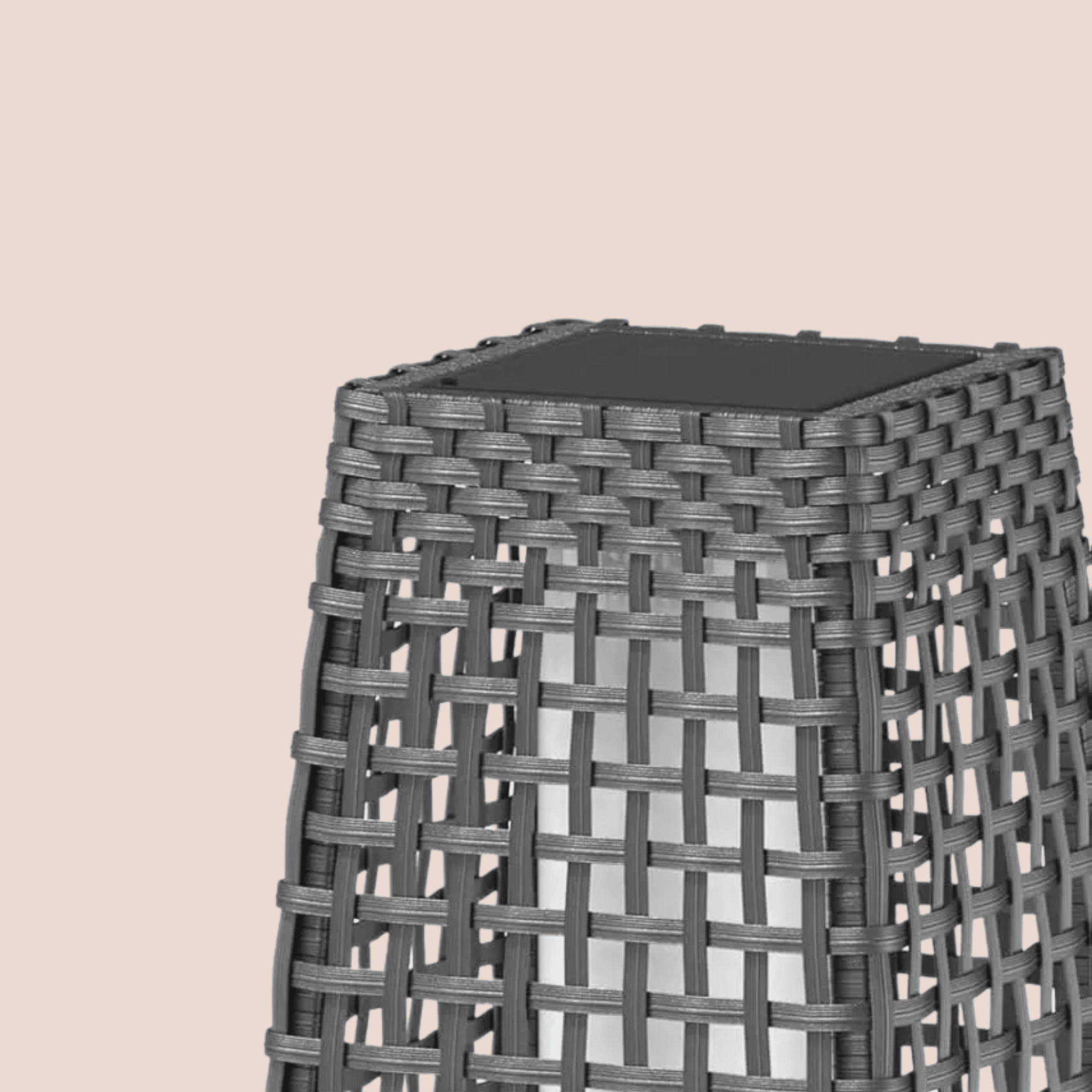 Solvik Art Deco Solar Patio Floor Lamp - No Wiring, Landscape Pathway Lighting, Outdoor