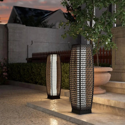 Translation missing: en.Solvik Art Deco Solar Patio Floor Lamp - No Wiring, Landscape Pathway Lighting, Outdoor