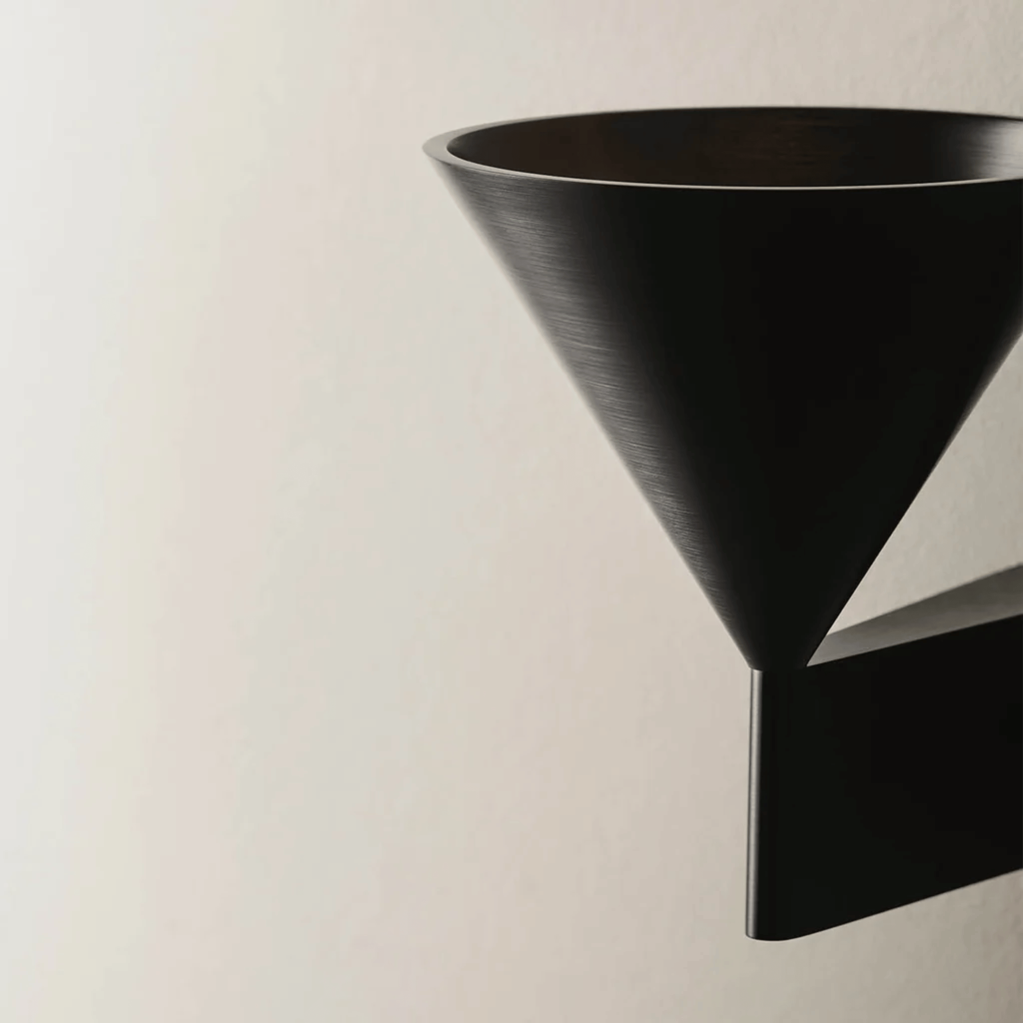 Modern Aluminum Cone Wall Sconce with LED Included, Light Fixtures, Spira Up Down