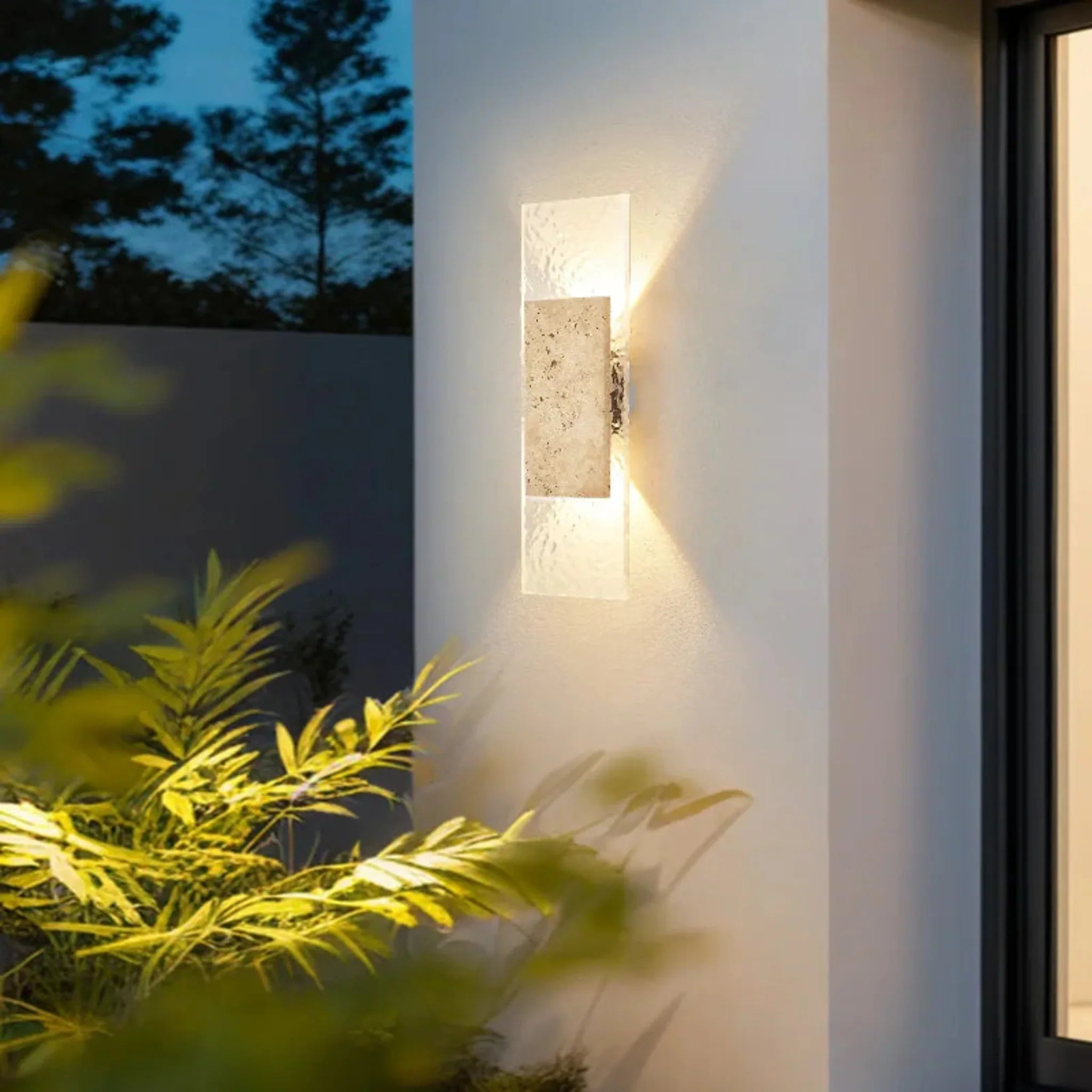 Outdoor Stone Wall Sconce IP65 Waterproof 18W LED, Light Fixtures, Steinglo