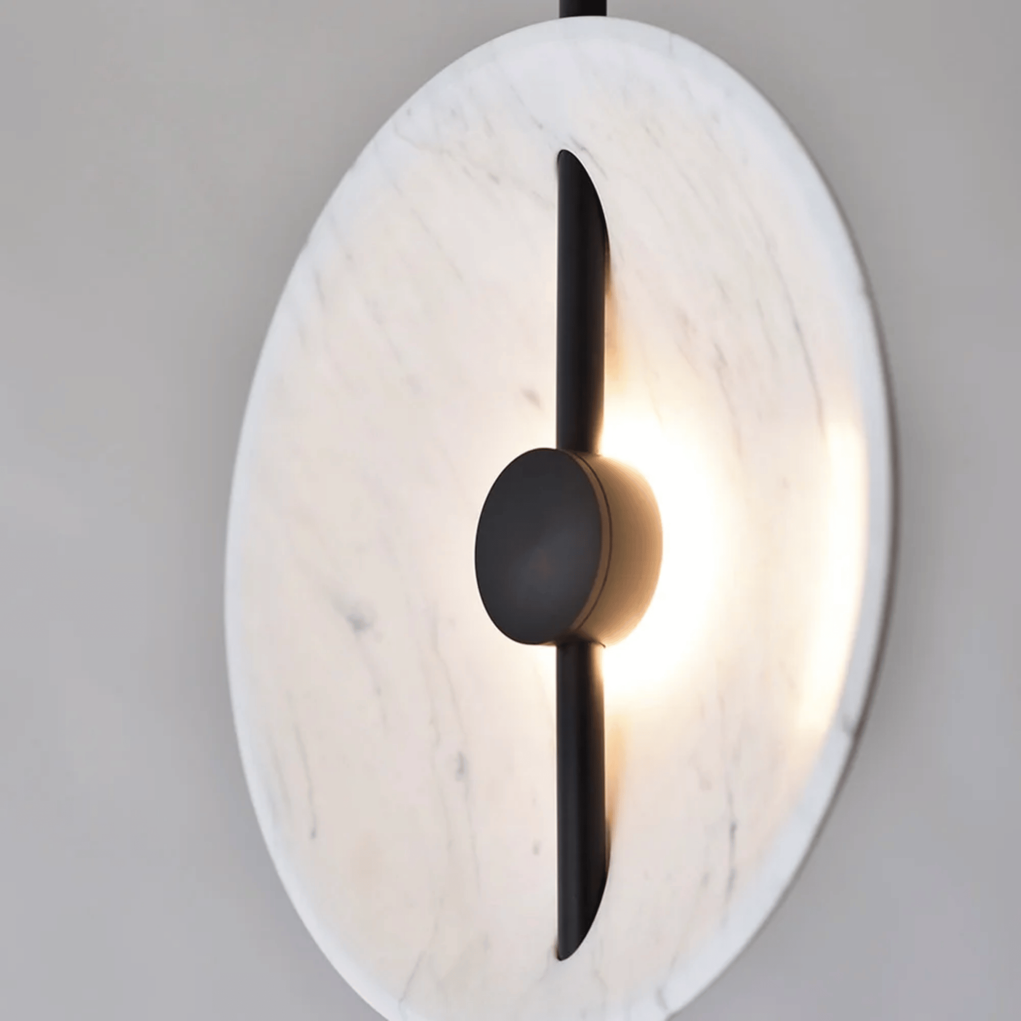 Sculptural Marble Effect LED Wall Light by Skonne, Fixtures, Steinlys