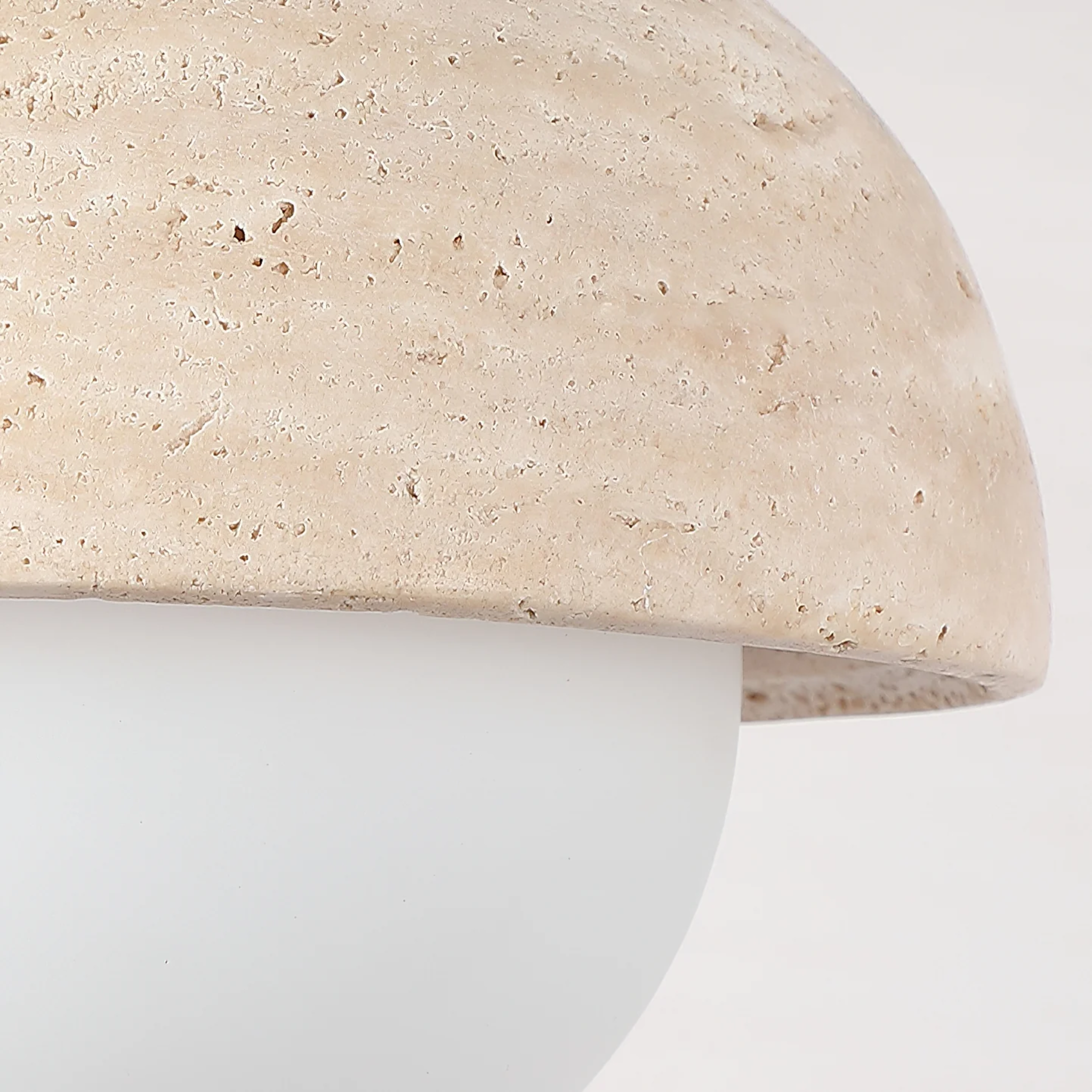 Travertine Adjustable Wall Sconce with Warm LED, Light Fixtures, Steiva Natural