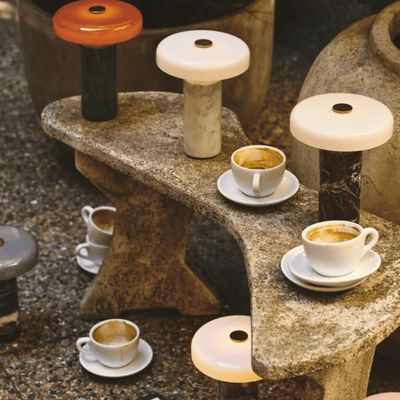 Translation missing: en.Portable Marble Table Lamp Touch Dimmer by Skonne, Lamps, Stenglo Rechargeable Dimmable