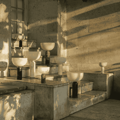 Translation missing: en.Stenvei Nordic Marble Table Lamp with USB Port, Lamps, Touch Charging