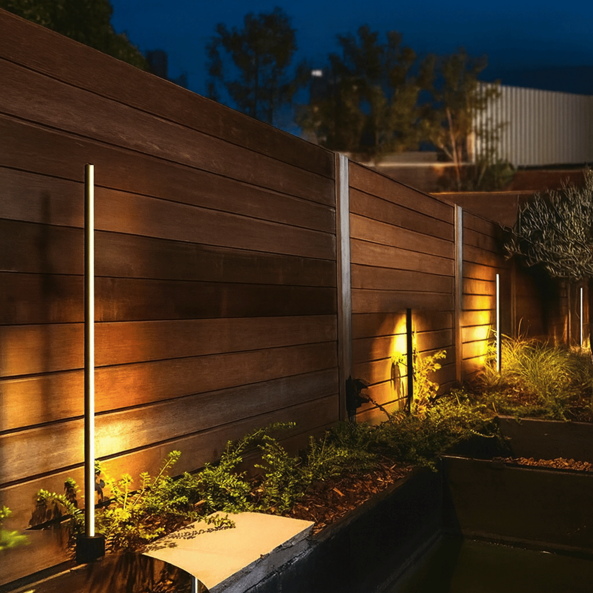 LED Outdoor Path Post Light – IP65 Waterproof Lamp, Landscape Pathway Lighting, Stiglys Garden