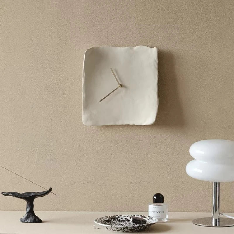 Stilla Handmade Resin Wall Clock Silent Minimalist, Clocks, Nordic