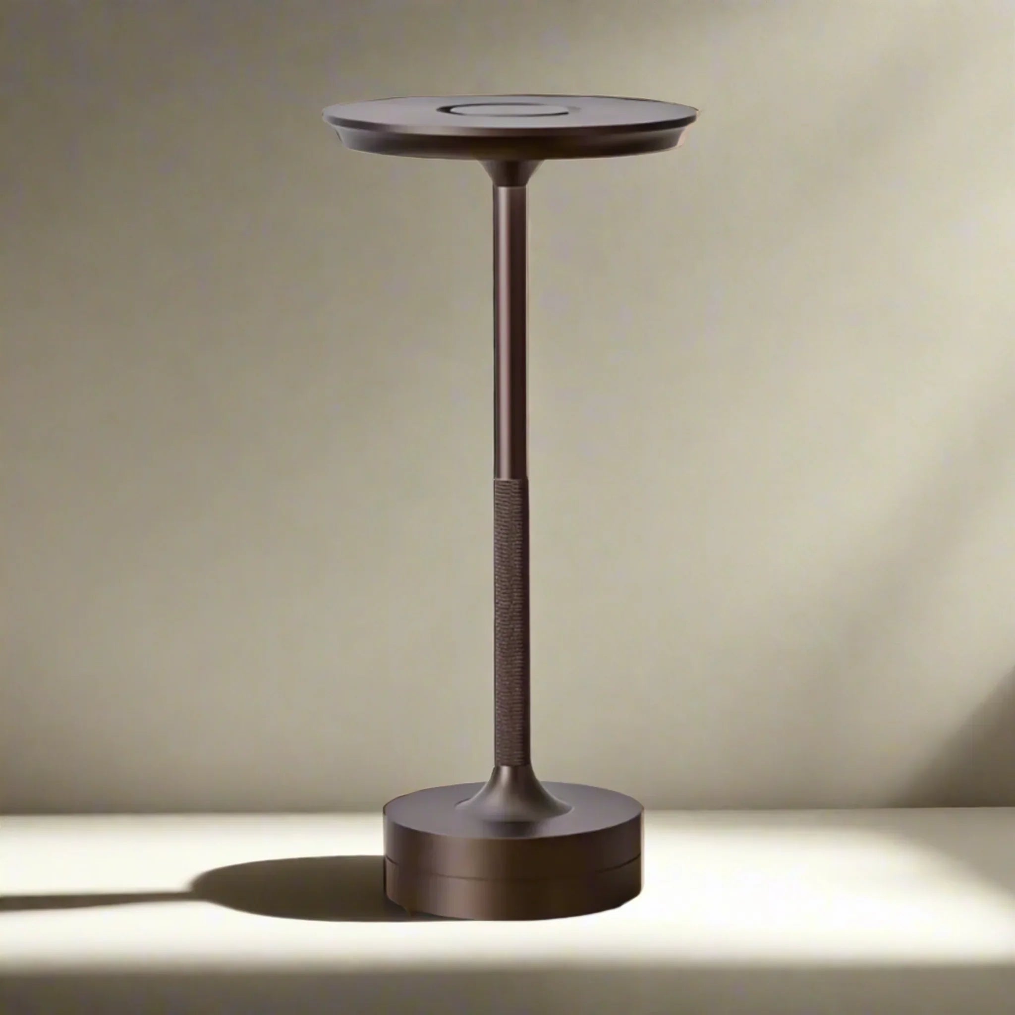 Tändra Rechargeable Cordless LED Touch Table Lamp, Brown, Desk Lamps, Dimmable