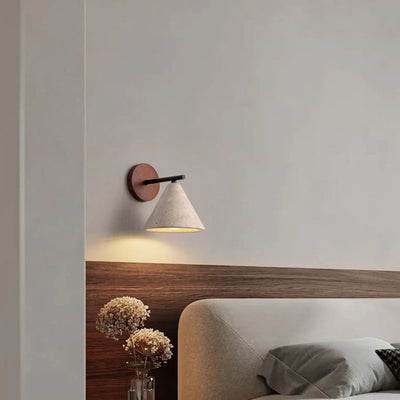 Translation missing: en.Natural Travertine Wall Sconce - Nordic Stone Light, Fixtures, Torva Yellow