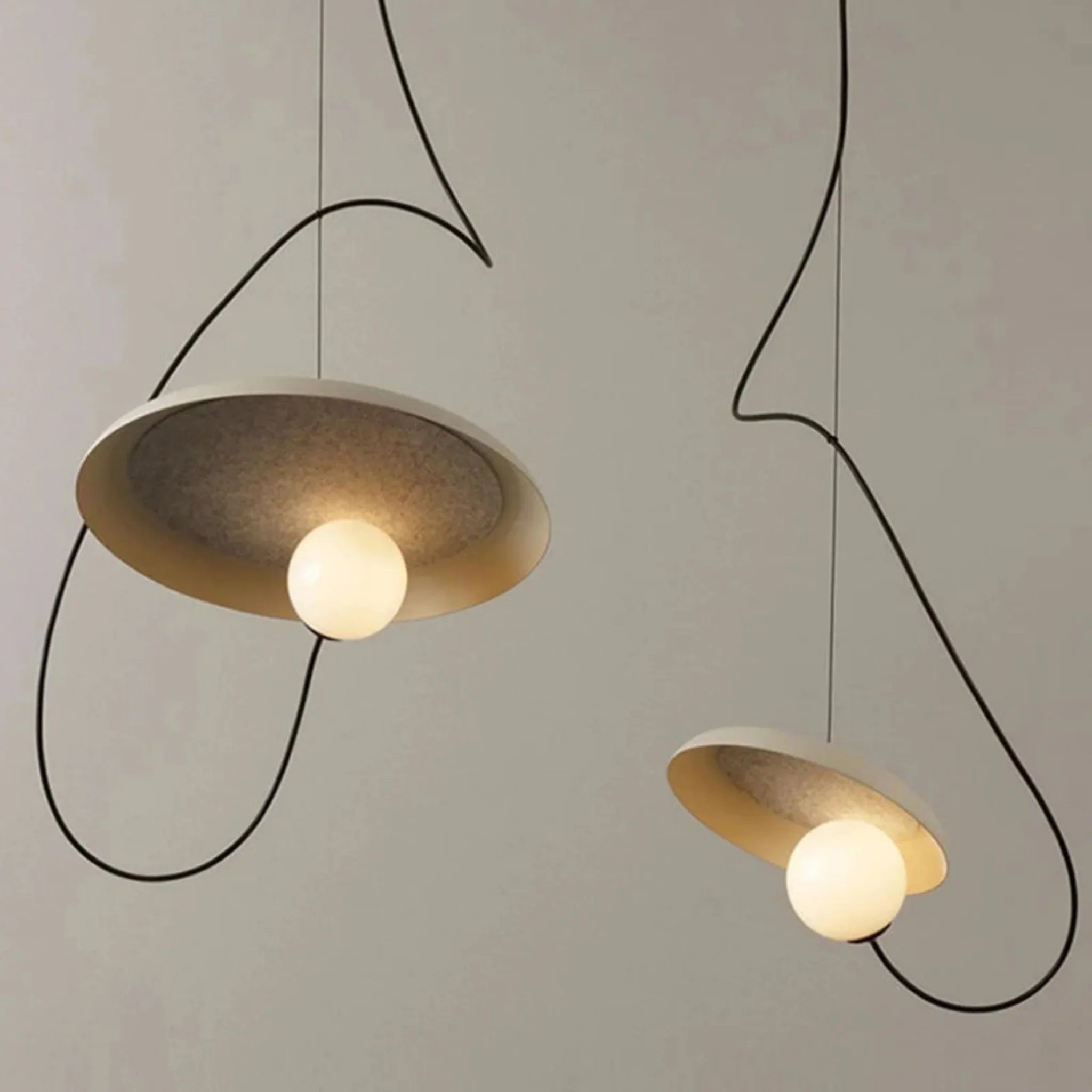 Trekka Magnetic Pendant Light White Adjustable Cord, Warm / Small, Ceiling Fixtures