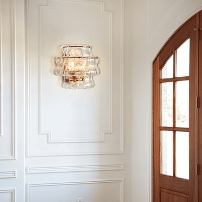 Translation missing: en.Vågla Dimmable Clear Glass Wall Sconce — 4 Finishes, Light Fixtures, Sculptural