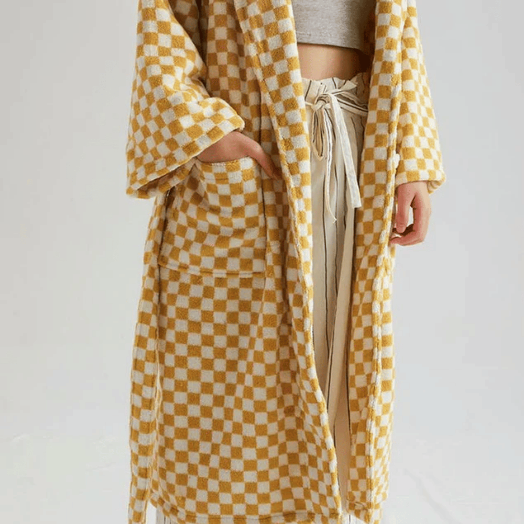 Luxury Organic Cotton Jacquard Bathrobe | Skonne, Robes, Varda
