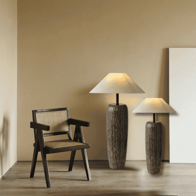 Translation missing: en.Japanese Ceramic Floor Lamp Vintage Nordic Design, Lamps, Vasten Artisan