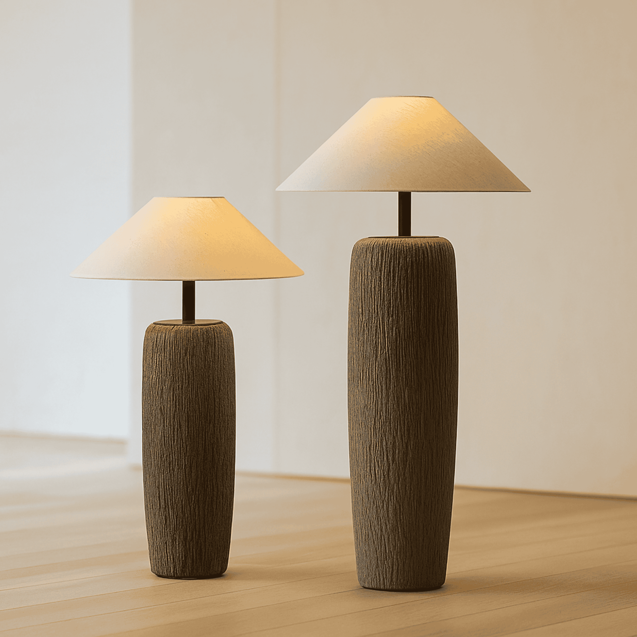 Japanese Ceramic Floor Lamp Vintage Nordic Design, Lamps, Vasten Artisan