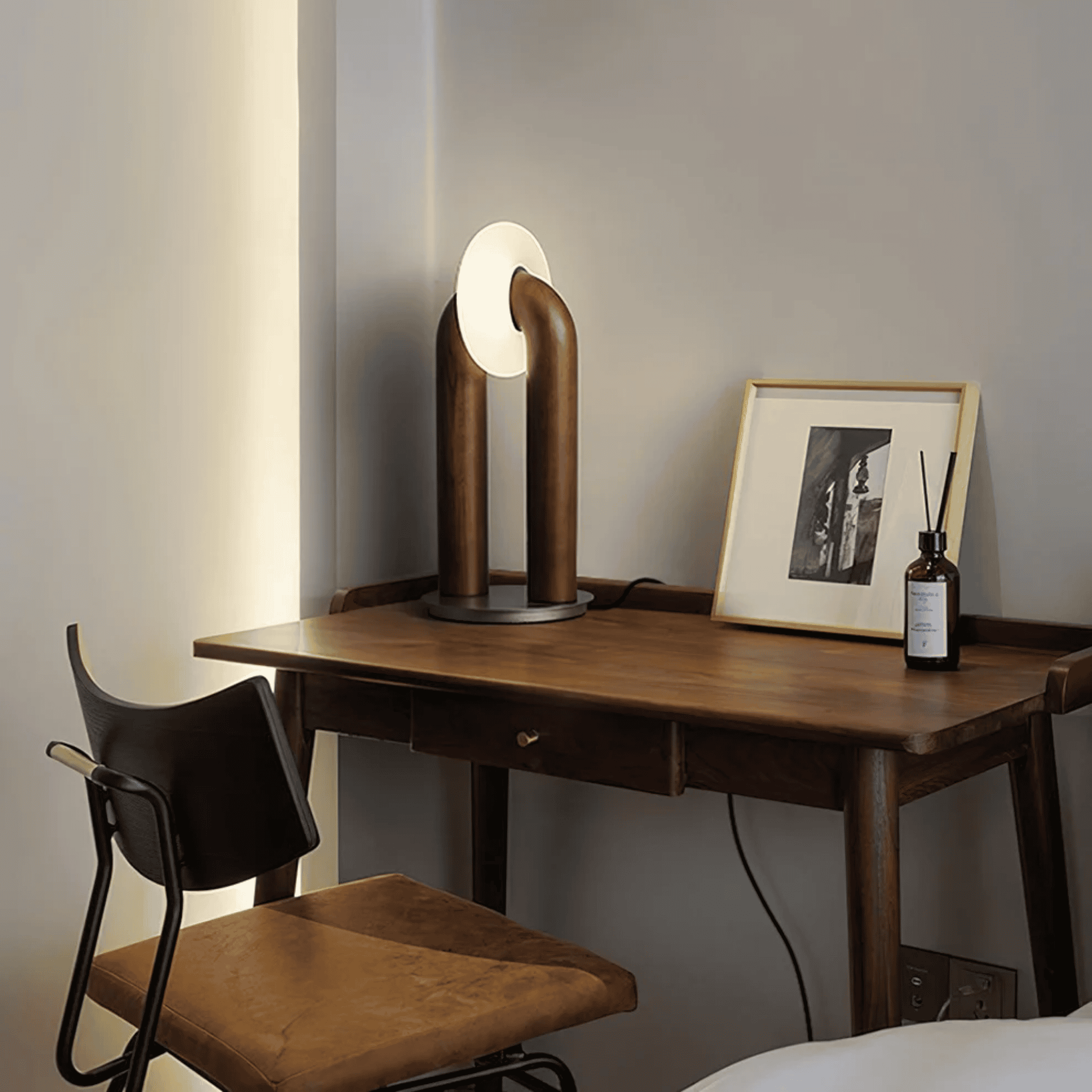 Solid Wood Dimmable Touch Table Lamp - Nordic Style, Lamps, Vedlys Control