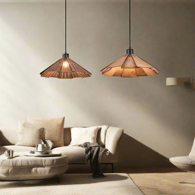 Walnut Wood Pendant Light - Scandinavian Minimalist, Ceiling Fixtures, Vedra Natural Nordic