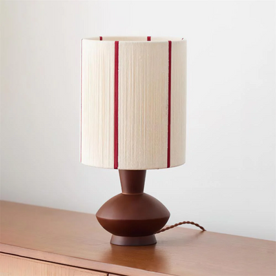 Translation missing: en.Rustic Solid Wood Table Lamp with Hemp Rope Accent, Lamps, Vedra Vintage