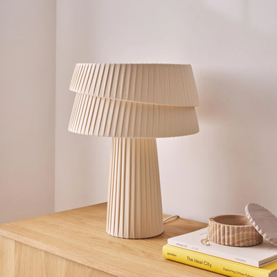 Translation missing: en.Knitted Linen Table Lamp Warm Nordic Ambient Glow, Lamps, Vevla Textured